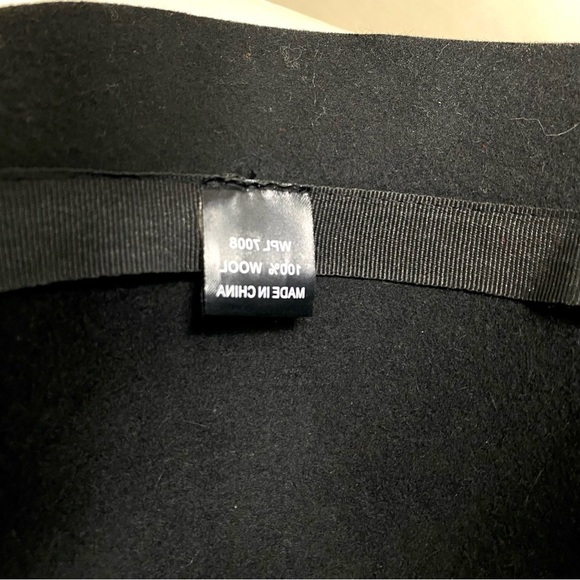 1920S Vintage Style Lace Applique Wool Felt Cloche Hat In Black - Picture 8 of 9